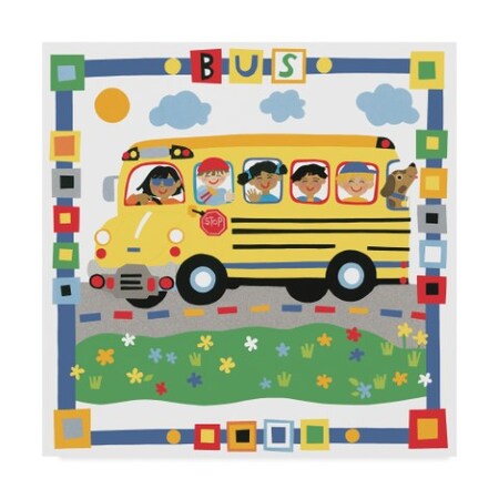 Cheryl Piperberg 'Bus' Canvas Art,35x35